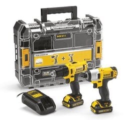 Tööriistakomplekt Dewalt DCK211D2T 10.8V, 2.0Ah hind ja info | Akutrellid, puurid ja kruvikeerajad | hansapost.ee