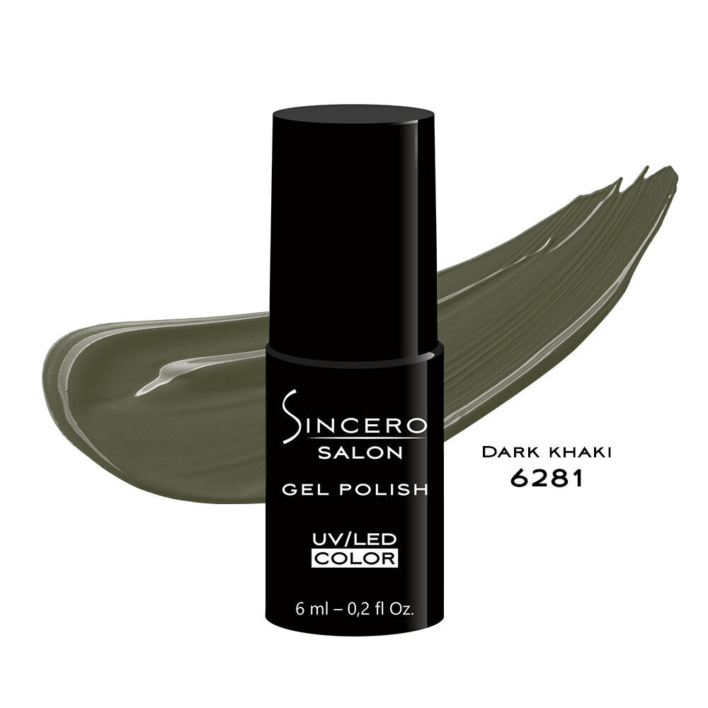 Geelküünelakk "Sincero Salon", 6 ml, "Dark khaki", 6281 цена и информация | Küünelakid ja küünelakieemaldajad | hansapost.ee