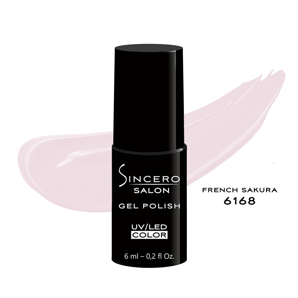 Geelküünelakk "Sincero Salon", 6 ml, "French Sakura", 6168 цена и информация | Küünelakid ja küünelakieemaldajad | hansapost.ee