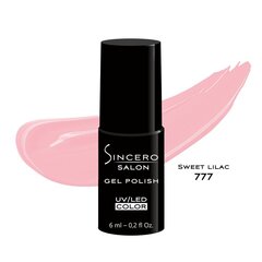 Гель-лак для ногтей «Sincero Salon», 6 мл, SWEET LILAC, 777 цена и информация | Лаки для ногтей, укрепители для ногтей | hansapost.ee