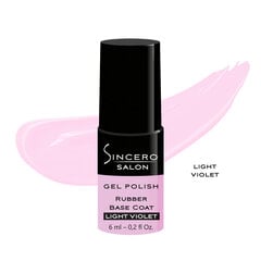 Резиновая основа SINCERO SALON, Light violet, 6мл цена и информация | Лаки для ногтей, укрепители для ногтей | hansapost.ee