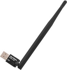 Беспроводной адаптер Qoltec USB Wi-Fi с антенной цена и информация | Адаптеры и USB-hub | hansapost.ee