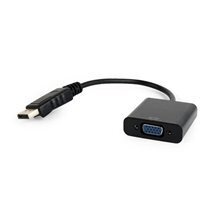 Liidese üleminek Gembird displayport 1.1->VGA, kaabliga, must hind ja info | USB adapterid ja jagajad | hansapost.ee