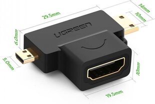 HDMI Adapter Ugreen 20144 цена и информация | Адаптеры и USB-hub | hansapost.ee