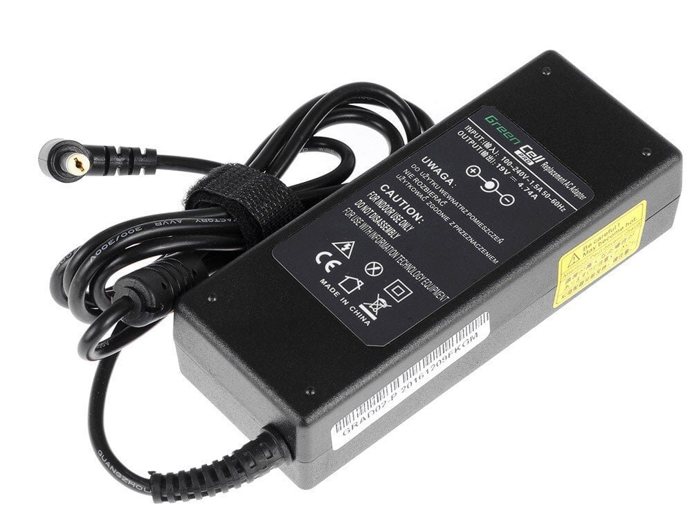 Green Cell 19V, 4.74A, 90W hind ja info | Sülearvuti laadijad | hansapost.ee