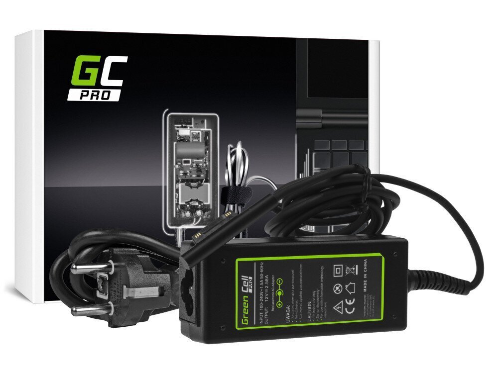 Green Cell 12V, 2.58A, 36W hind ja info | Sülearvuti laadijad | hansapost.ee