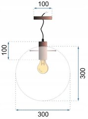 Rippvalgusti Lassi, 30 cm, Black цена и информация | Люстры | hansapost.ee