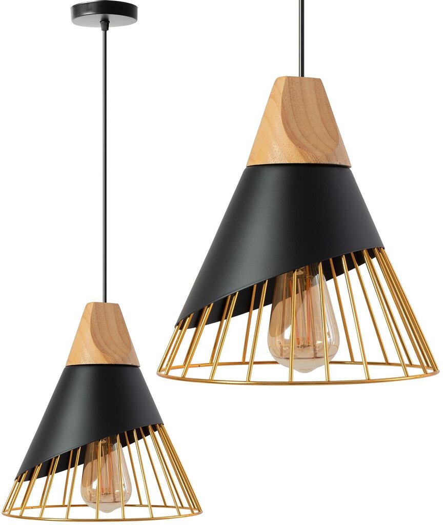 Rippvalgusti Scandinavian A, Black/gold цена и информация | Rippvalgustid | hansapost.ee