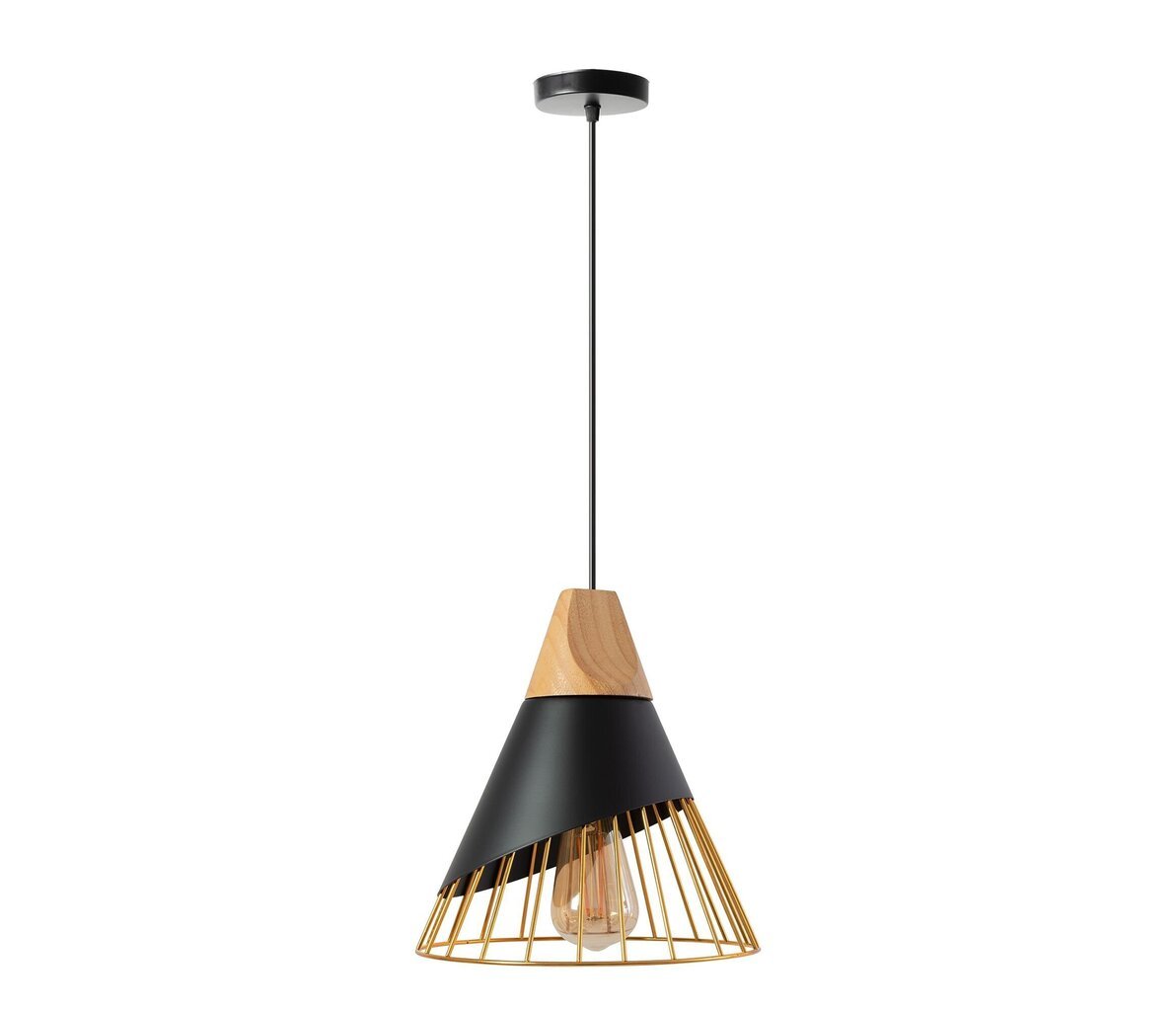 Rippvalgusti Scandinavian A, Black/gold цена и информация | Rippvalgustid | hansapost.ee