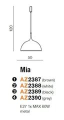 Rippvalgusti Azzardo Mia AZ2389 hind ja info | Rippvalgustid | hansapost.ee