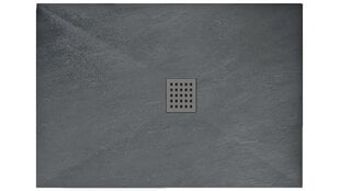 Rea dušialus Rock 80x100 sifooniga, grey hind ja info | Dušialused | hansapost.ee