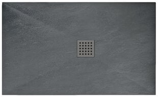 Rea dušialus Rock 90x120 sifooniga, grey hind ja info | Dušialused | hansapost.ee
