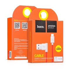 hoco UPM 10 L-kujuline mikro-USB andmesidekaabel Punane цена и информация | Кабели и провода | hansapost.ee