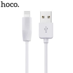 Hoco Premium Rapid Charging X1 Strong Lightning to USB Data & Charger Cable 1m (MD818) White price and information | Wires and cables | hansapost.ee