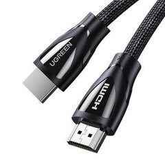 Кабель UGREEN HD140 HDMI 2.1, 8K 60Hz, 1 м, черный цена и информация | Кабели и провода | hansapost.ee