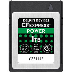 DELKIN CFEXPRESS POWER R1730/W1430 1TB hind ja info | Fotoaparaatide mälukaardid | hansapost.ee