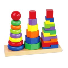 Геометрические пирамиды - сортировщик, Viga цена и информация | Игрушки для малышей | hansapost.ee