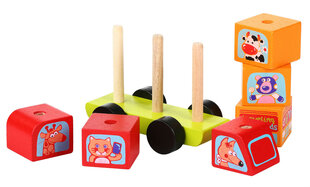 Puidust Buss lemmikloomadega, 7 detaili price and information | Toys for babies | hansapost.ee