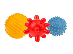 Мячики для сенсорного развития синие, Tullo, 3 шт., 453 цена и информация | Игрушки для малышей | hansapost.ee