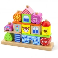 Разноцветные деревянные кубики Viga, 26 шт.  цена и информация | Игрушки для малышей | hansapost.ee