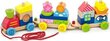Värviline järelveetav rong Viga Toys цена и информация | Beebide mänguasjad | hansapost.ee