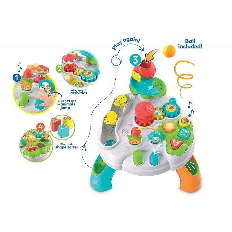 Muusikaline laud Clementoni Baby Park Activity Table цена и информация | Beebide mänguasjad | hansapost.ee
