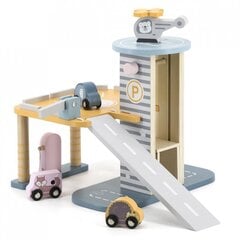 «VIGA PolarB» деревянный гараж с вертолетом и автомобилями цена и информация | Игрушки для малышей | hansapost.ee