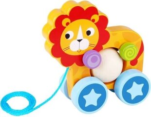 Деревянный потяжной лев цена и информация | Игрушки для малышей | hansapost.ee