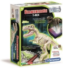 Набор молодого археолога Clementoni T-REX, светится в темноте цена и информация | Развивающие игрушки для детей | hansapost.ee