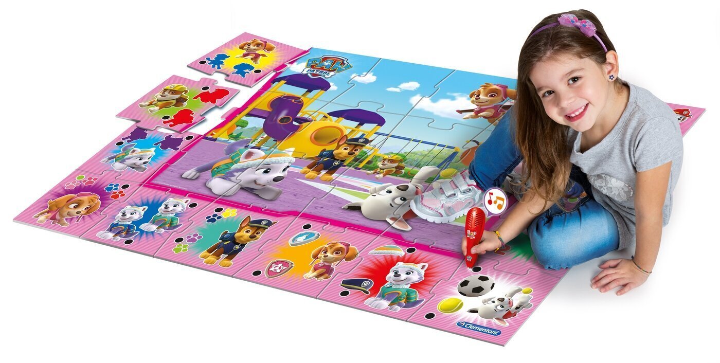 Haridusmatt - pusle Paw Patrol Female Giant Floor Puzzle, roosa, 24 tk. цена и информация | Arendavad laste mänguasjad | hansapost.ee