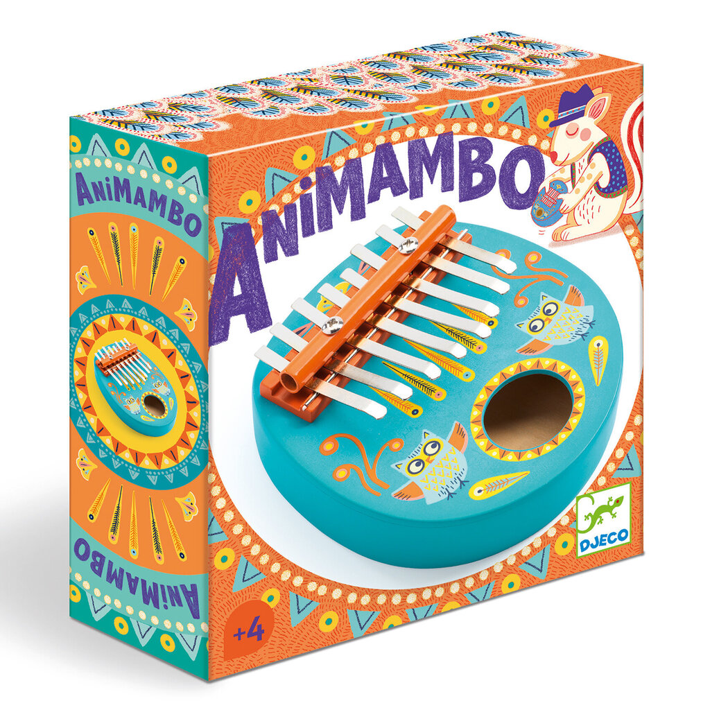 Muusikariist lastele - Kalimba, Djeco Animambo DJ06019 цена и информация | Arendavad laste mänguasjad | hansapost.ee