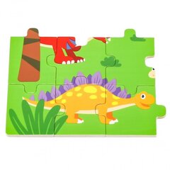 Puidust pusle Dinosaurused, 24 tk Viga hind ja info | Arendavad laste mänguasjad | hansapost.ee