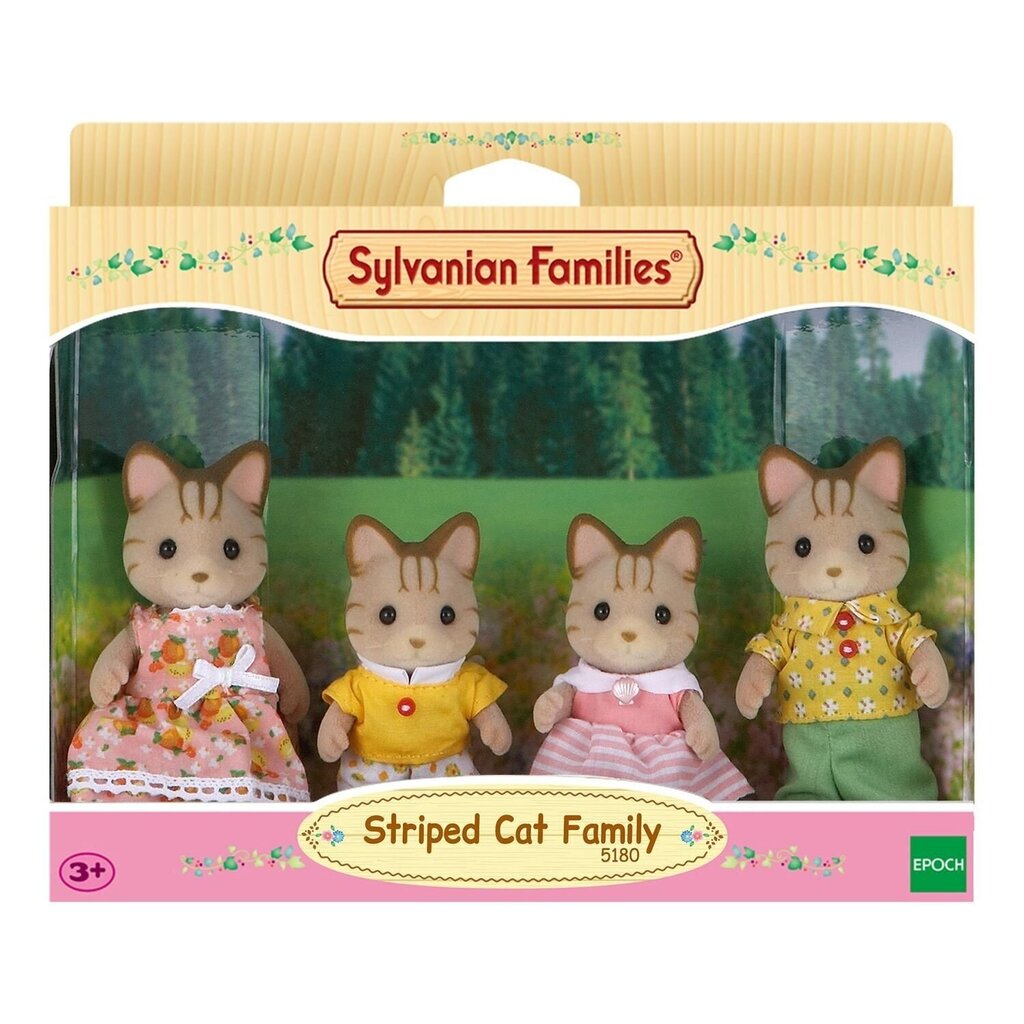 Triibuliste kasside pere Sylvanian Families hind ja info | Mänguasjad tüdrukutele | hansapost.ee