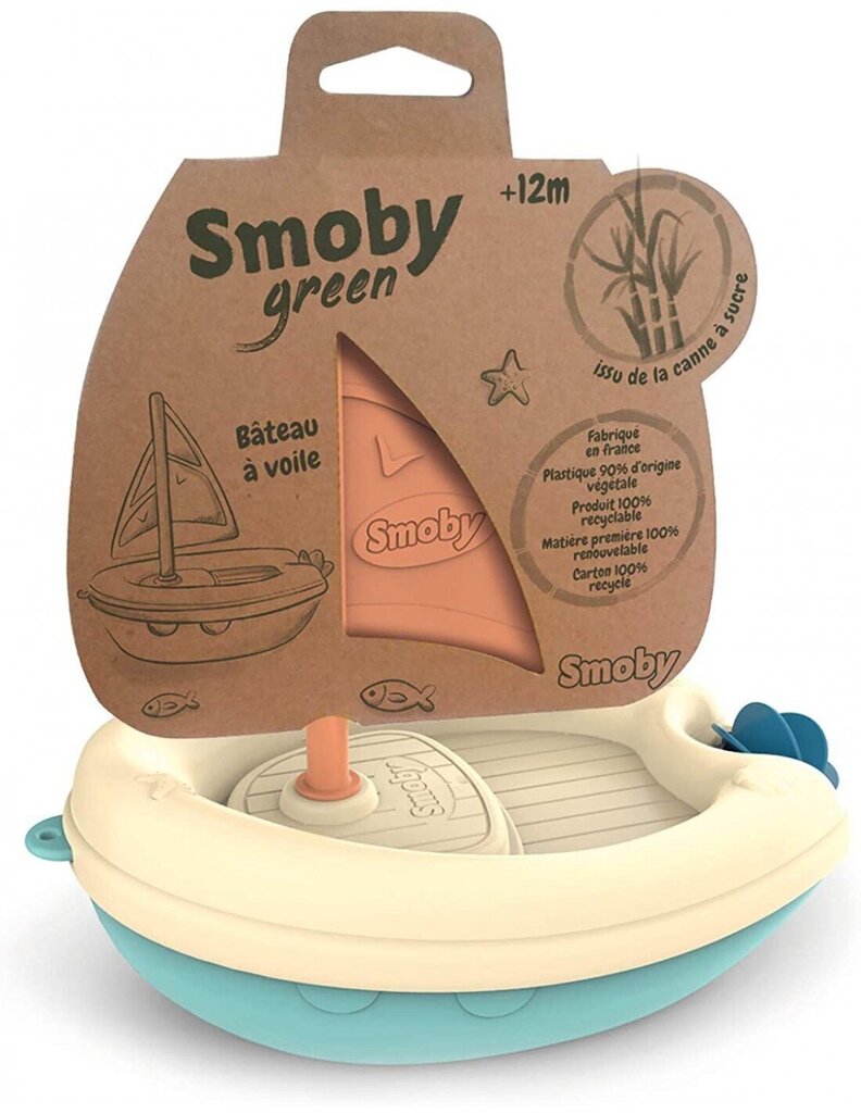 Vannimänguasi Paat on valmistatud bioplastist Smoby Green, 181200 цена и информация | Beebide mänguasjad | hansapost.ee