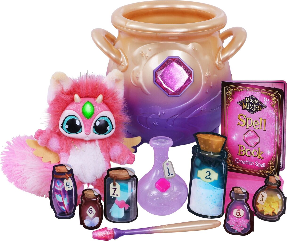 Magic Mixies maagiline uduline pada interaktiivse 8-tollise roosa/sinine plüüsist mänguasja ja 50+ heli ja reaktsiooniga. цена и информация | Mänguasjad tüdrukutele | hansapost.ee
