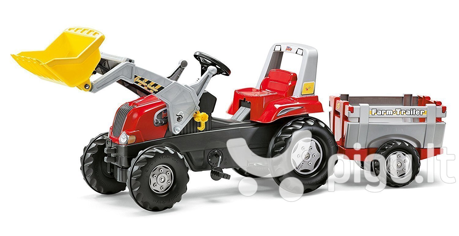 Laaduri ja haagisega traktor Rolly Toys rollyJunior RT hind ja info | Mänguasjad poistele | hansapost.ee