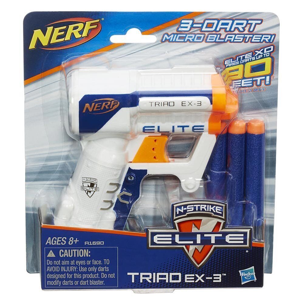 Mängupüss Nerf Elite Triad Ex3, A1690EU цена и информация | Mänguasjad poistele | hansapost.ee