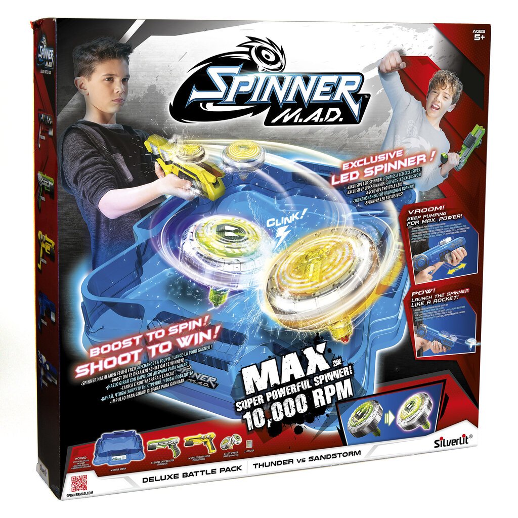 SILVERLIT Spinner M.A.D Suur Lahingukomplekt цена и информация | Mänguasjad poistele | hansapost.ee