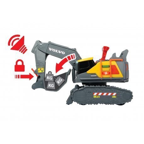 Ekskavaator Simba Dickie Toys Construction Volvo Weight Lift Excavator цена и информация | Mänguasjad poistele | hansapost.ee