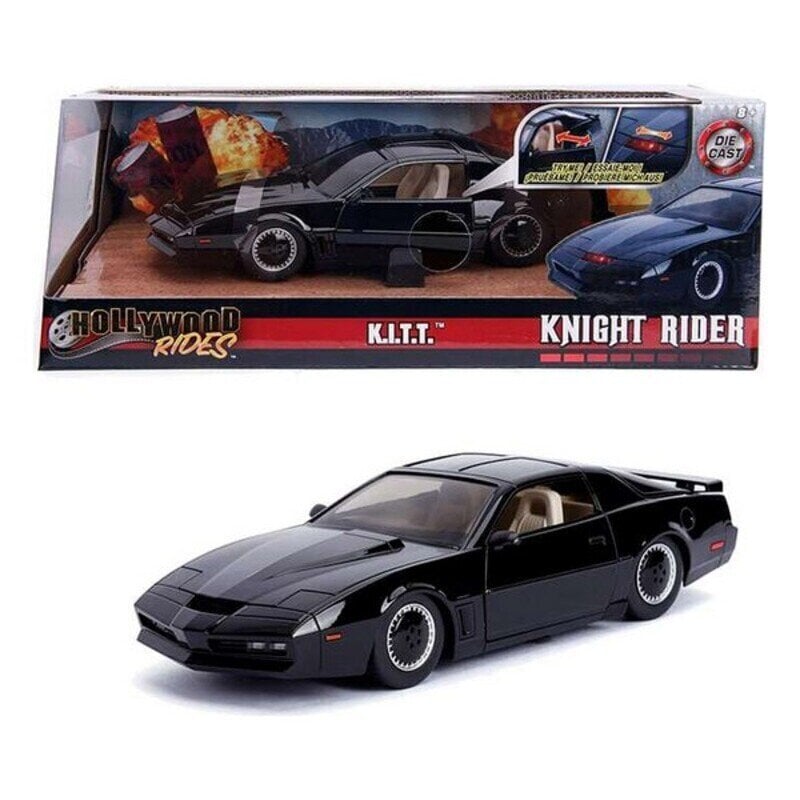 Auto Hollywood Rides Simba Kitt Knight Rider 1:24 must hind ja info | Mänguasjad poistele | hansapost.ee