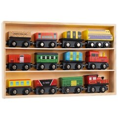 Деревянный поезд с полкой цена и информация | Игрушки для мальчиков | hansapost.ee