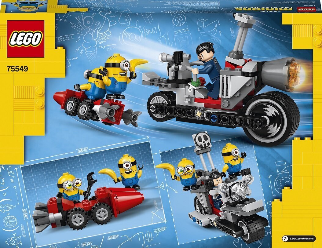 75549 LEGO® Minions Tabamatu rattajaht цена и информация | Klotsid ja konstruktorid | hansapost.ee