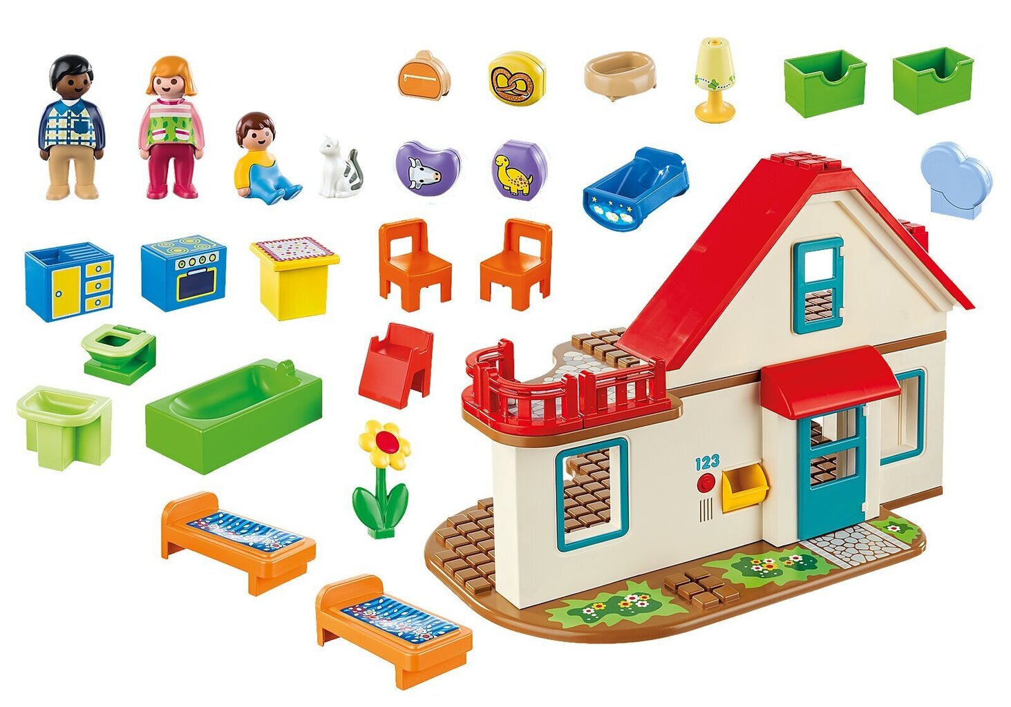 70129 PLAYMOBIL® 1.2.3, Peremaja цена и информация | Klotsid ja konstruktorid | hansapost.ee