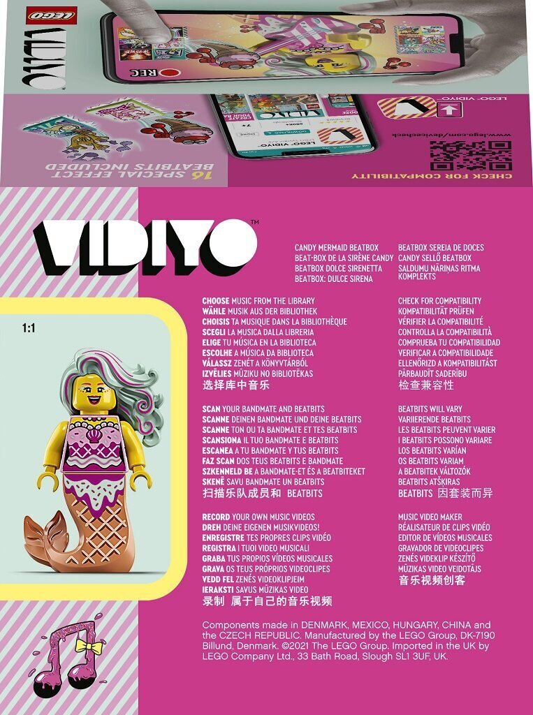 43102 LEGO® VIDIYO Candy Mermaid BeatBox hind ja info | Klotsid ja konstruktorid | hansapost.ee