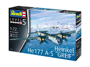 Revell - Heinkel He177 A-5 "GRIEF", 1/72, 03913 price and information | Klotsid ja konstruktorid | hansapost.ee