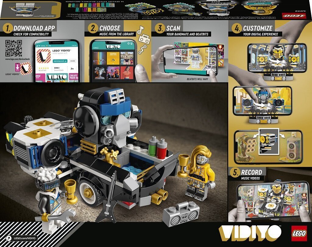 43112 LEGO® VIDIYO Robo HipHop auto hind ja info | Klotsid ja konstruktorid | hansapost.ee