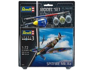 Revell - Spitfire Mk.IIa Model Set, 1/72, 63953 цена и информация | Конструкторы и кубики | hansapost.ee