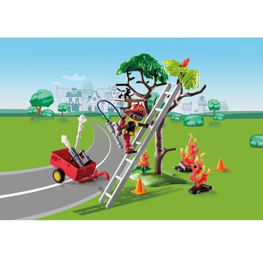 70917 PLAYMOBIL, D.O.C.- Fire Rescue Action: Cat Rescue hind ja info | Klotsid ja konstruktorid | hansapost.ee