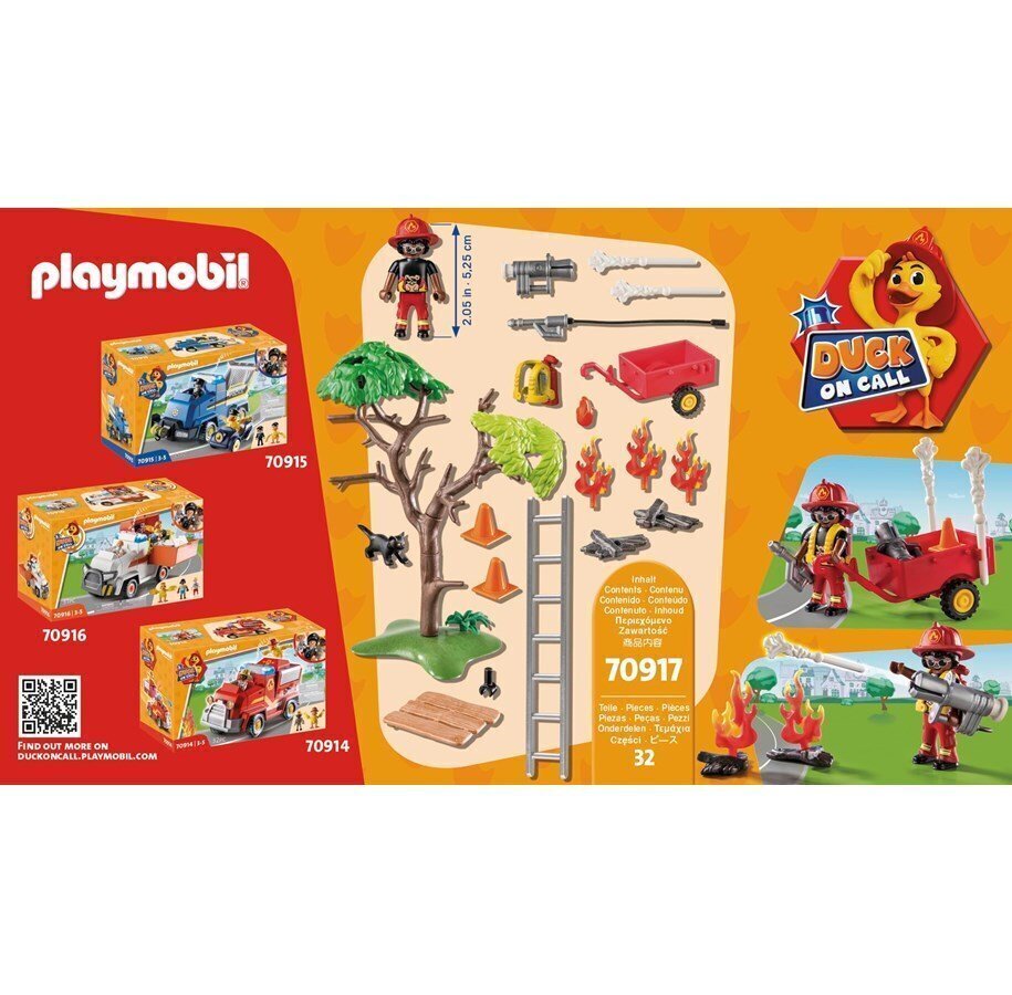 70917 PLAYMOBIL, D.O.C.- Fire Rescue Action: Cat Rescue hind ja info | Klotsid ja konstruktorid | hansapost.ee