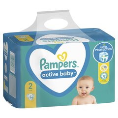 Подгузники Pampers Active Baby GP, размер 2, 4-8 кг, 96 шт. цена и информация | Подгузники | hansapost.ee